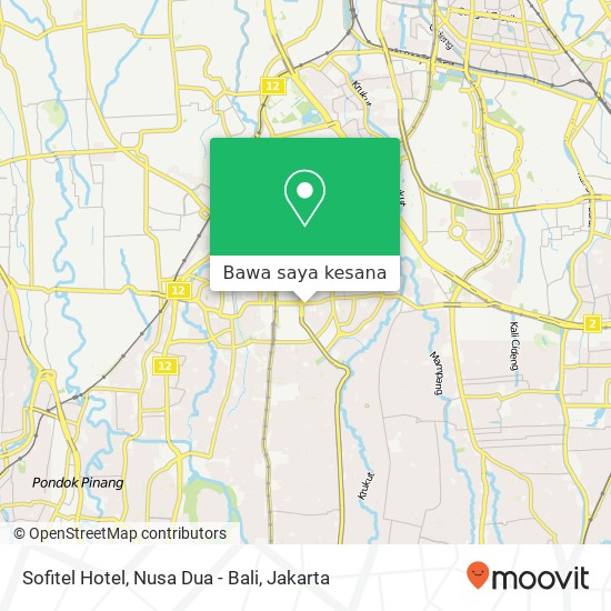 Peta Sofitel Hotel, Nusa Dua - Bali