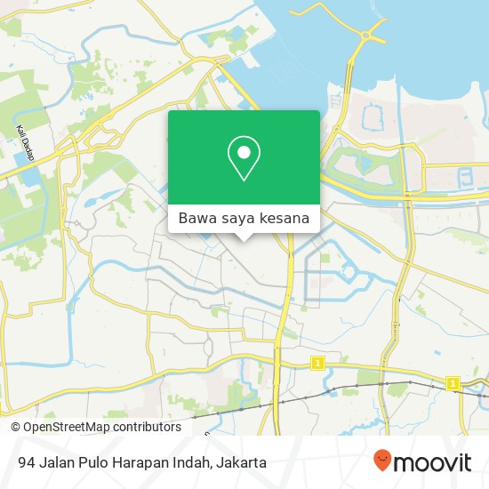 Peta 94 Jalan Pulo Harapan Indah