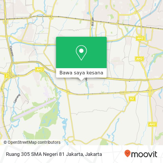 Peta Ruang 305 SMA  Negeri 81 Jakarta