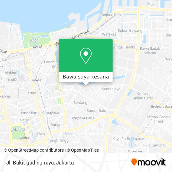 Peta Jl. Bukit gading raya