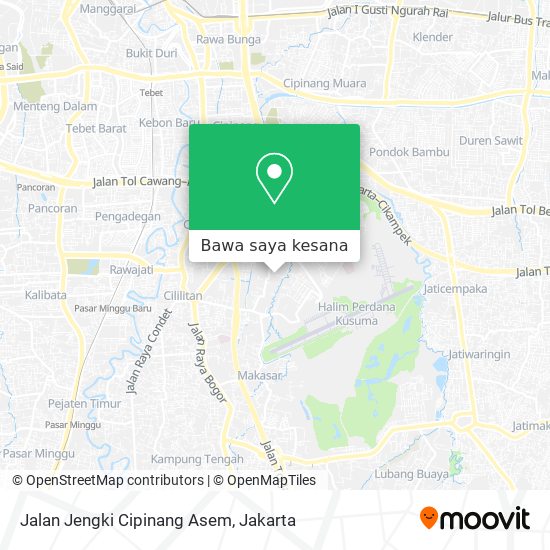 Peta Jalan Jengki Cipinang Asem