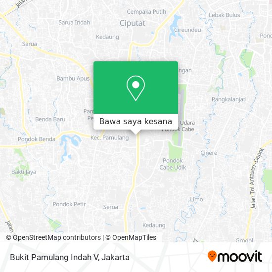 Peta Bukit Pamulang Indah V