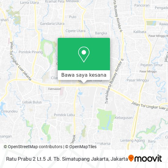 Peta Ratu Prabu 2 Lt.5 Jl. Tb. Simatupang Jakarta