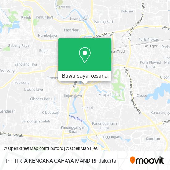 Peta PT TIRTA KENCANA CAHAYA MANDIRI