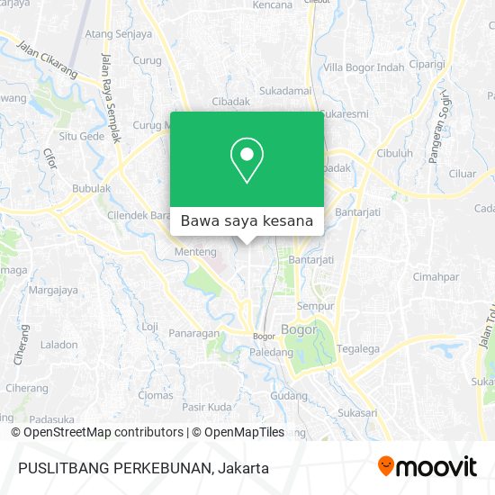 Peta PUSLITBANG PERKEBUNAN