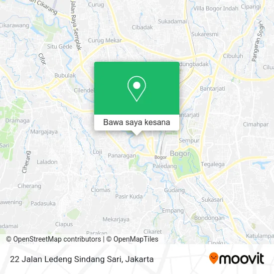 Peta 22 Jalan Ledeng Sindang Sari