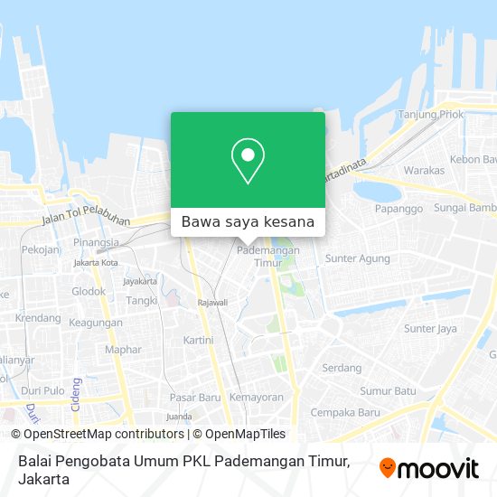 Peta Balai Pengobata Umum PKL Pademangan Timur