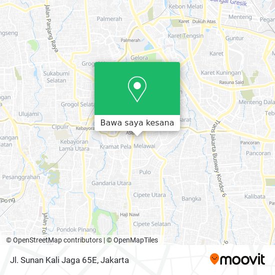 Peta Jl. Sunan Kali Jaga 65E