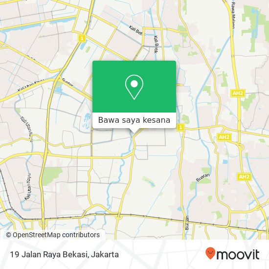 Peta 19 Jalan Raya Bekasi