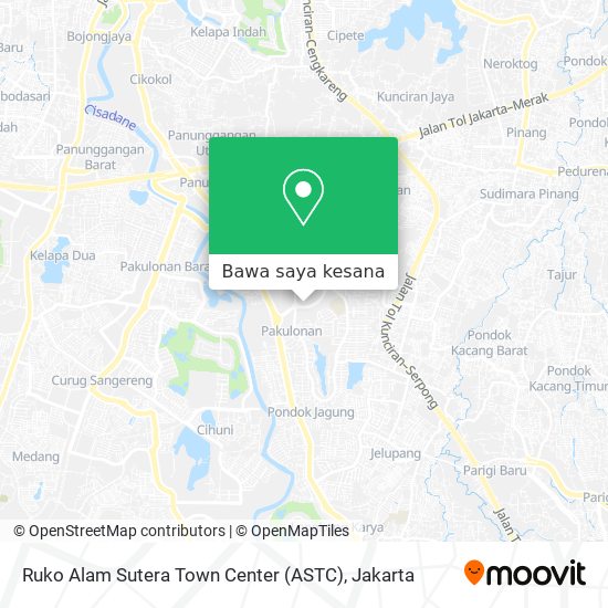 Peta Ruko Alam Sutera Town Center (ASTC)