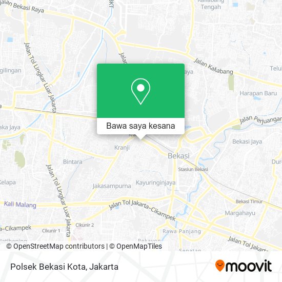 Peta Polsek Bekasi Kota