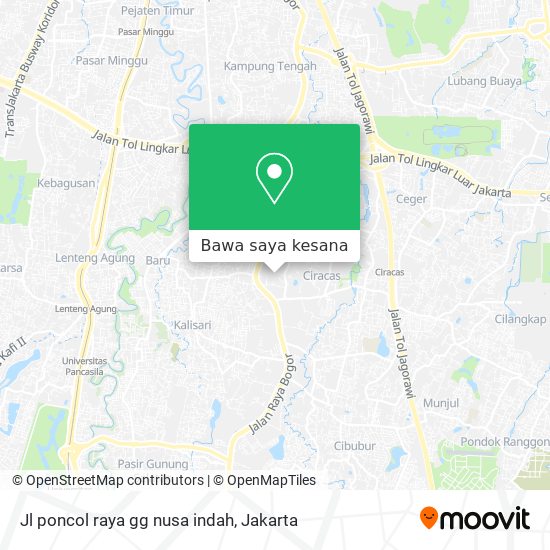 Peta Jl poncol raya gg nusa indah