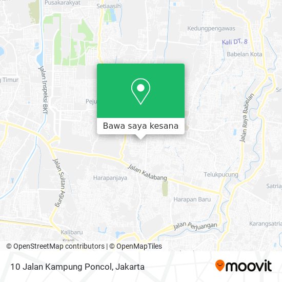 Peta 10 Jalan Kampung Poncol