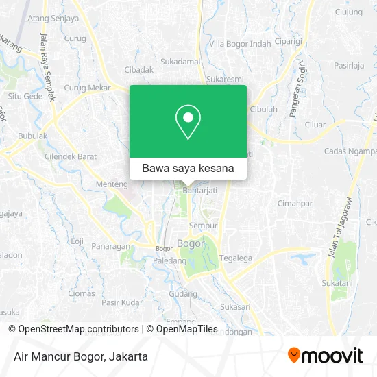 Peta Air Mancur Bogor