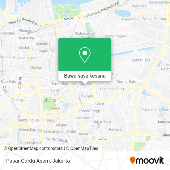 Peta Pasar Gardu Asem