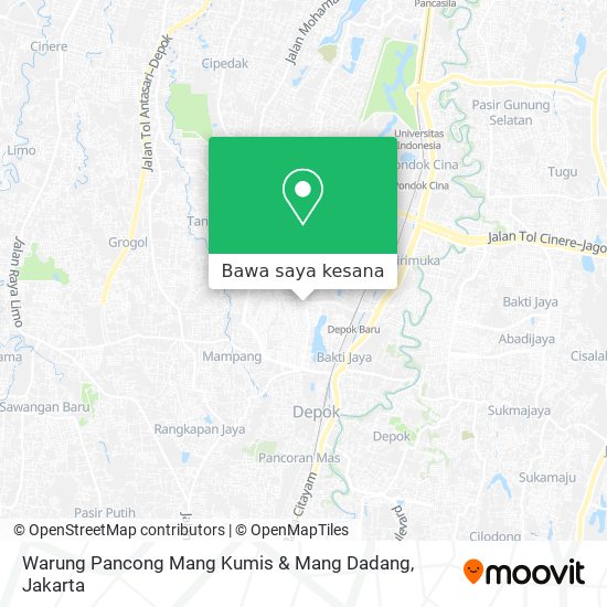 Peta Warung Pancong Mang Kumis & Mang Dadang