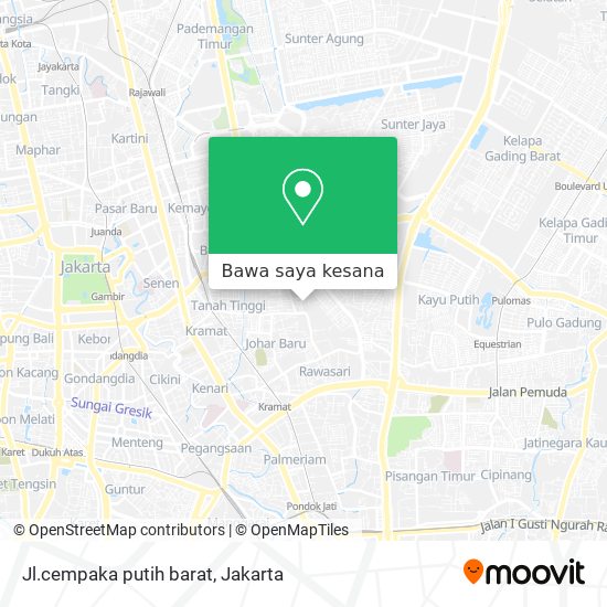 Peta Jl.cempaka putih barat