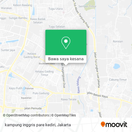 Peta kampung inggris pare kediri