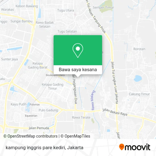Peta kampung inggris pare kediri