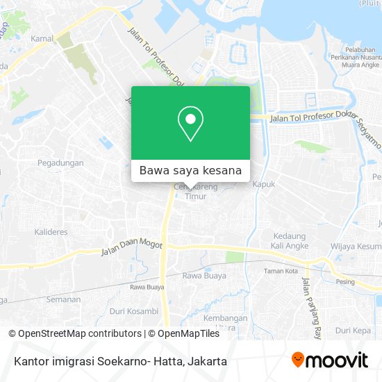 Peta Kantor imigrasi Soekarno- Hatta