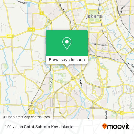 Peta 101 Jalan Gatot Subroto Kav