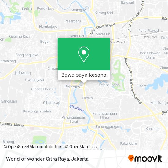 Peta World of wonder Citra Raya