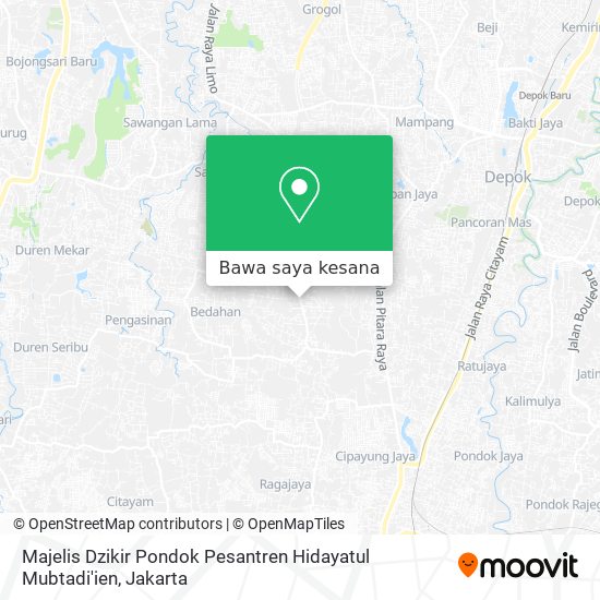 Peta Majelis Dzikir Pondok Pesantren Hidayatul Mubtadi'ien
