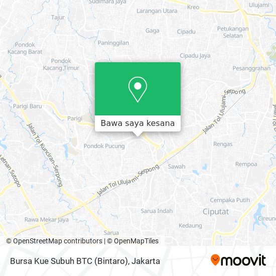 Peta Bursa Kue Subuh BTC (Bintaro)