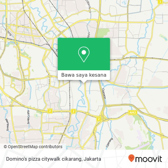 Peta Domino's pizza citywalk cikarang