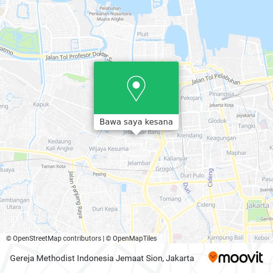 Peta Gereja Methodist Indonesia Jemaat Sion