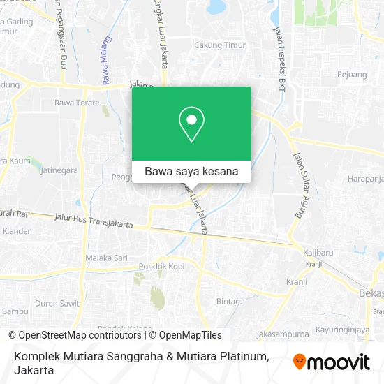 Peta Komplek Mutiara Sanggraha & Mutiara Platinum