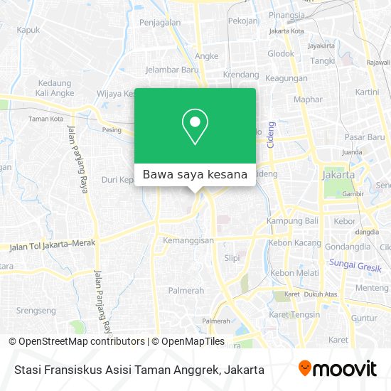 Peta Stasi Fransiskus Asisi Taman Anggrek