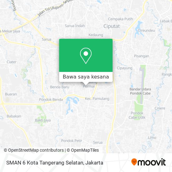 Peta SMAN 6 Kota Tangerang Selatan
