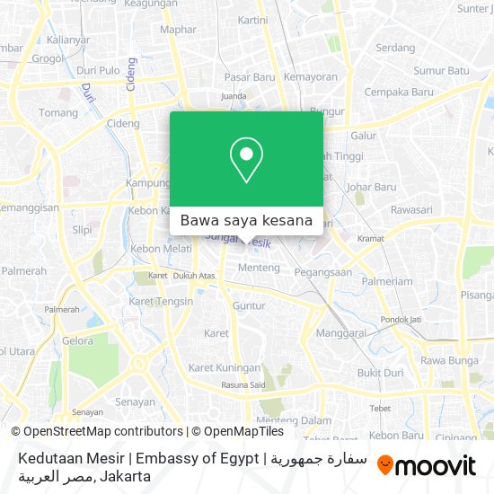 Peta Kedutaan Mesir | Embassy of Egypt | سفارة جمهورية مصر العربية