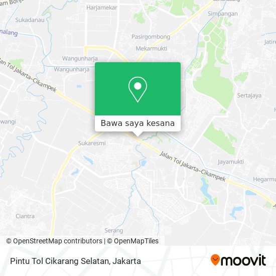 Peta Pintu Tol Cikarang Selatan