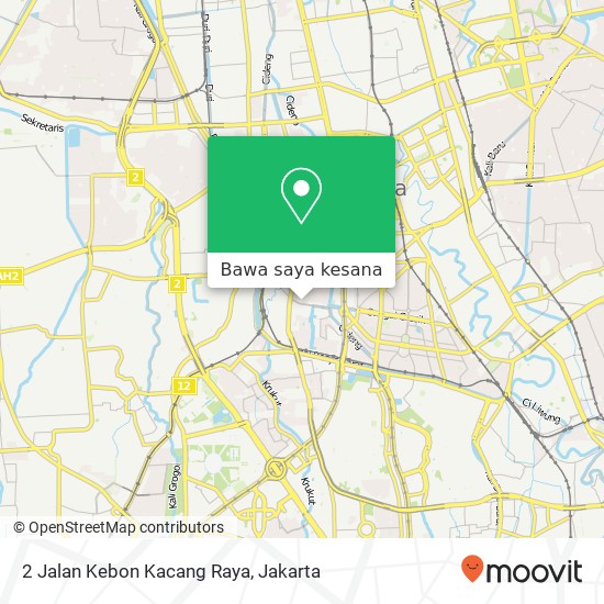 Peta 2 Jalan Kebon Kacang Raya