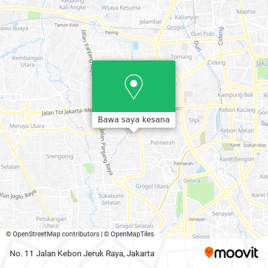 Peta No. 11 Jalan Kebon Jeruk Raya