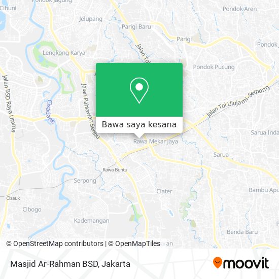 Peta Masjid Ar-Rahman BSD