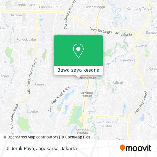 Peta Jl Jeruk Raya, Jagakarsa