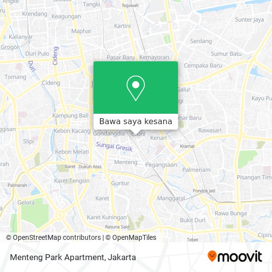 Peta Menteng Park Apartment