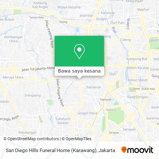 Peta San Diego Hills Funeral Home (Karawang)