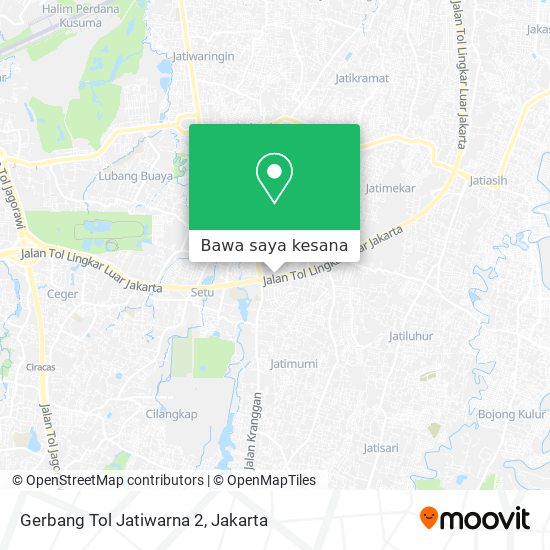 Peta Gerbang Tol Jatiwarna 2