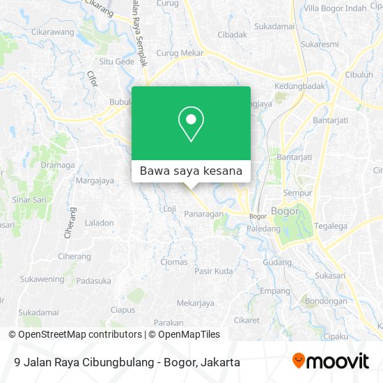 Peta 9 Jalan Raya Cibungbulang - Bogor