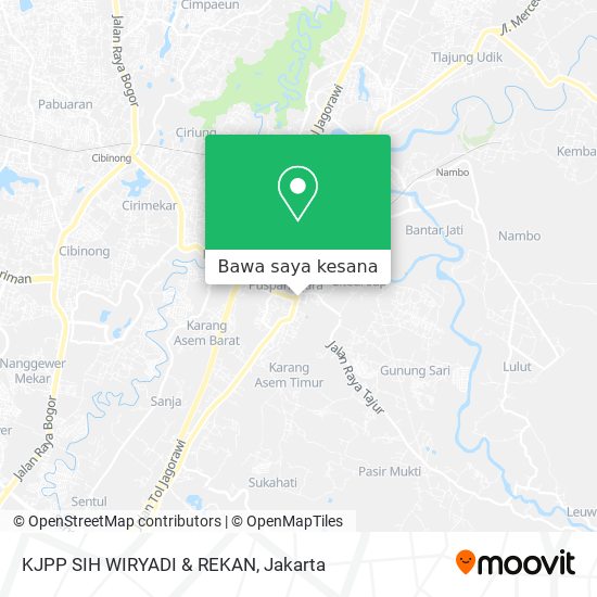 Peta KJPP SIH WIRYADI & REKAN