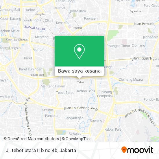 Peta Jl. tebet utara II b no 4b