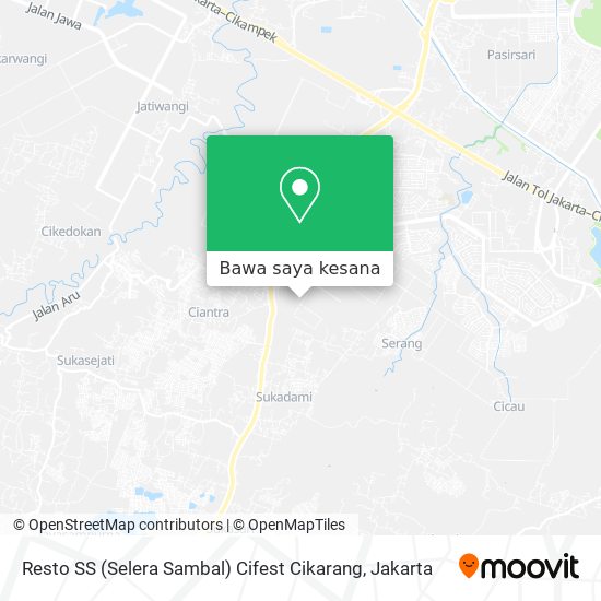 Peta Resto SS (Selera Sambal) Cifest Cikarang