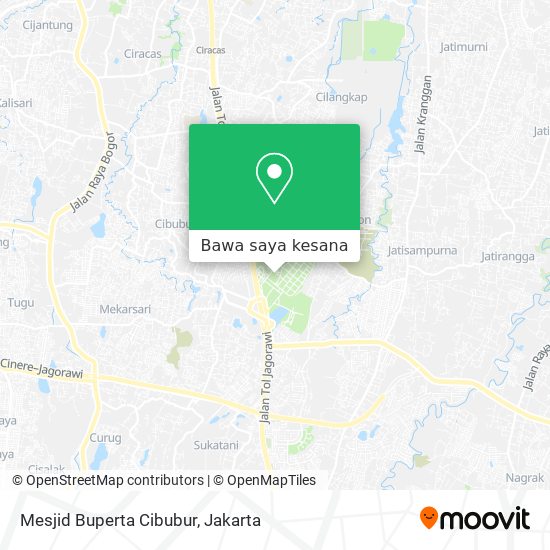 Peta Mesjid Buperta Cibubur