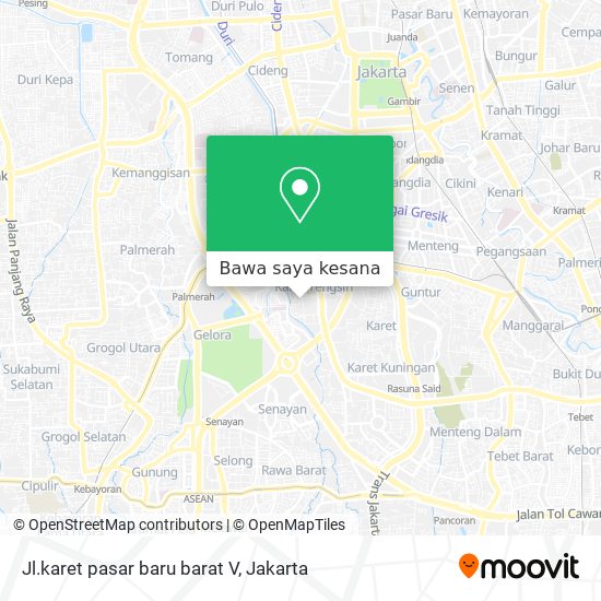 Peta Jl.karet pasar baru barat V