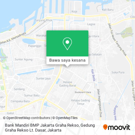 Peta Bank Mandiri BMP Jakarta Graha Rekso, Gedung Graha Rekso Lt. Dasar