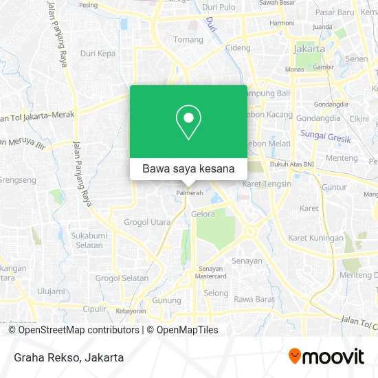 Cara ke Graha Rekso di Jakarta Pusat menggunakan bis atau kereta?
